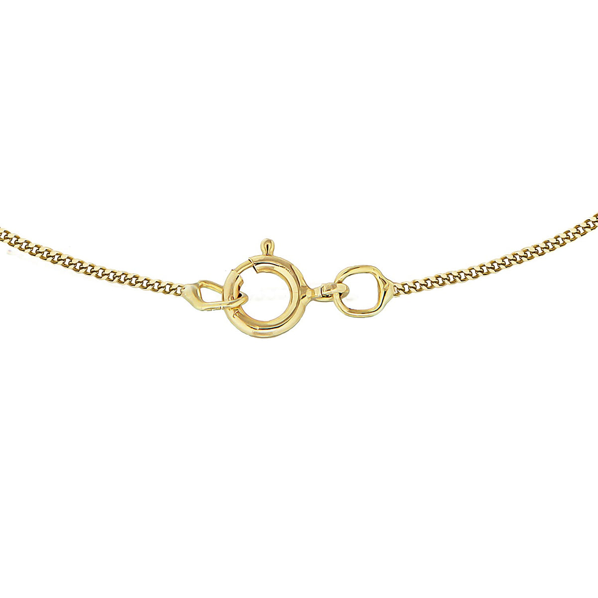 Diamond Cut Curb Chain 16 Inch in 9K Yellow Gold 7576185 4