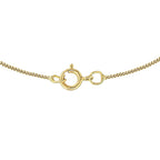 9K Yellow Gold Diamond Cut Curb Chain With Spring Ring Clasp (Adjustable Size - 16- 18)