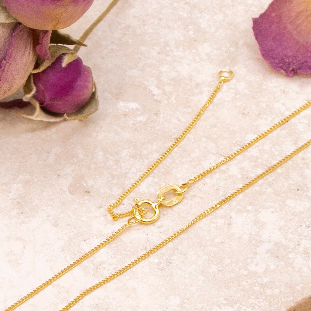9K Yellow Gold  Chain (Size - 16),  Gold Wt. 1.2 Gms