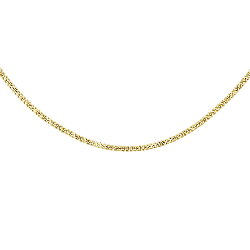 9K Yellow Gold  Chain (Size - 16),  Gold Wt. 1.2 Gms