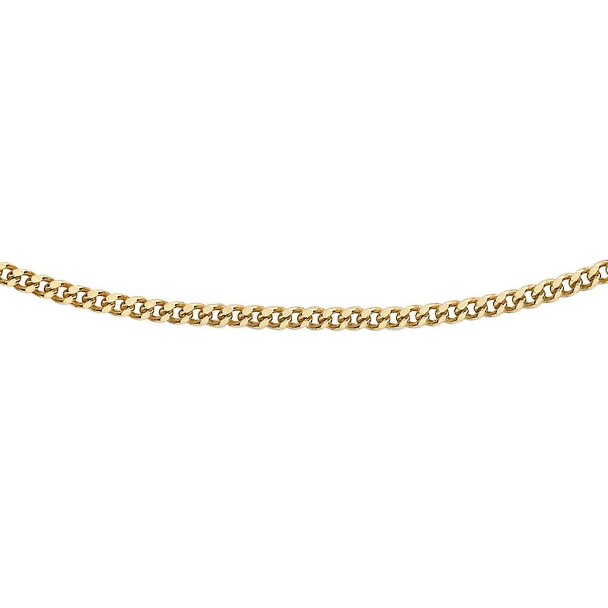 Diamond Cut Curb Chain 18 Inch in 14K Yellow Gold 7576303 0