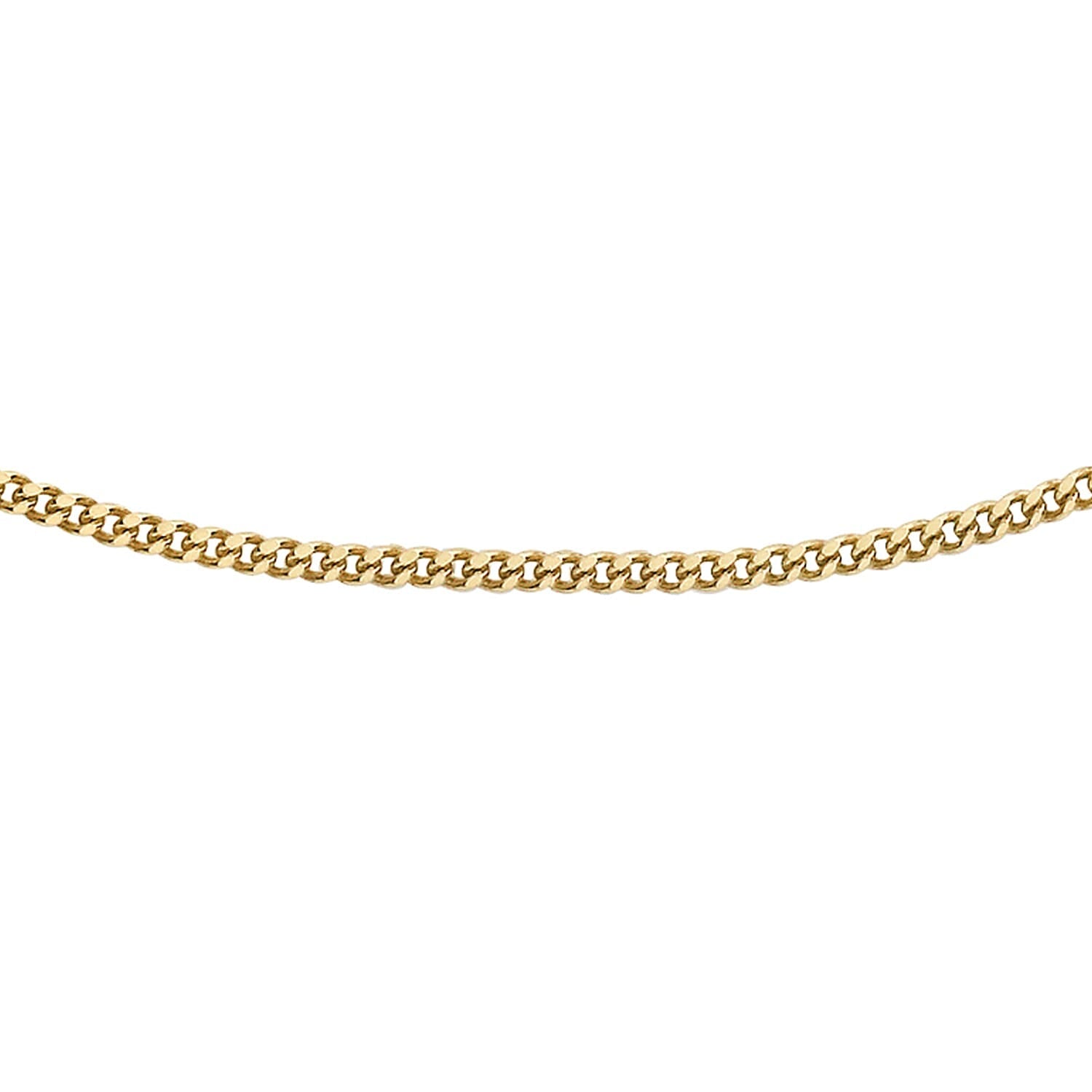 Diamond Cut Curb Chain 18 Inch in 14K Yellow Gold 7576303 0