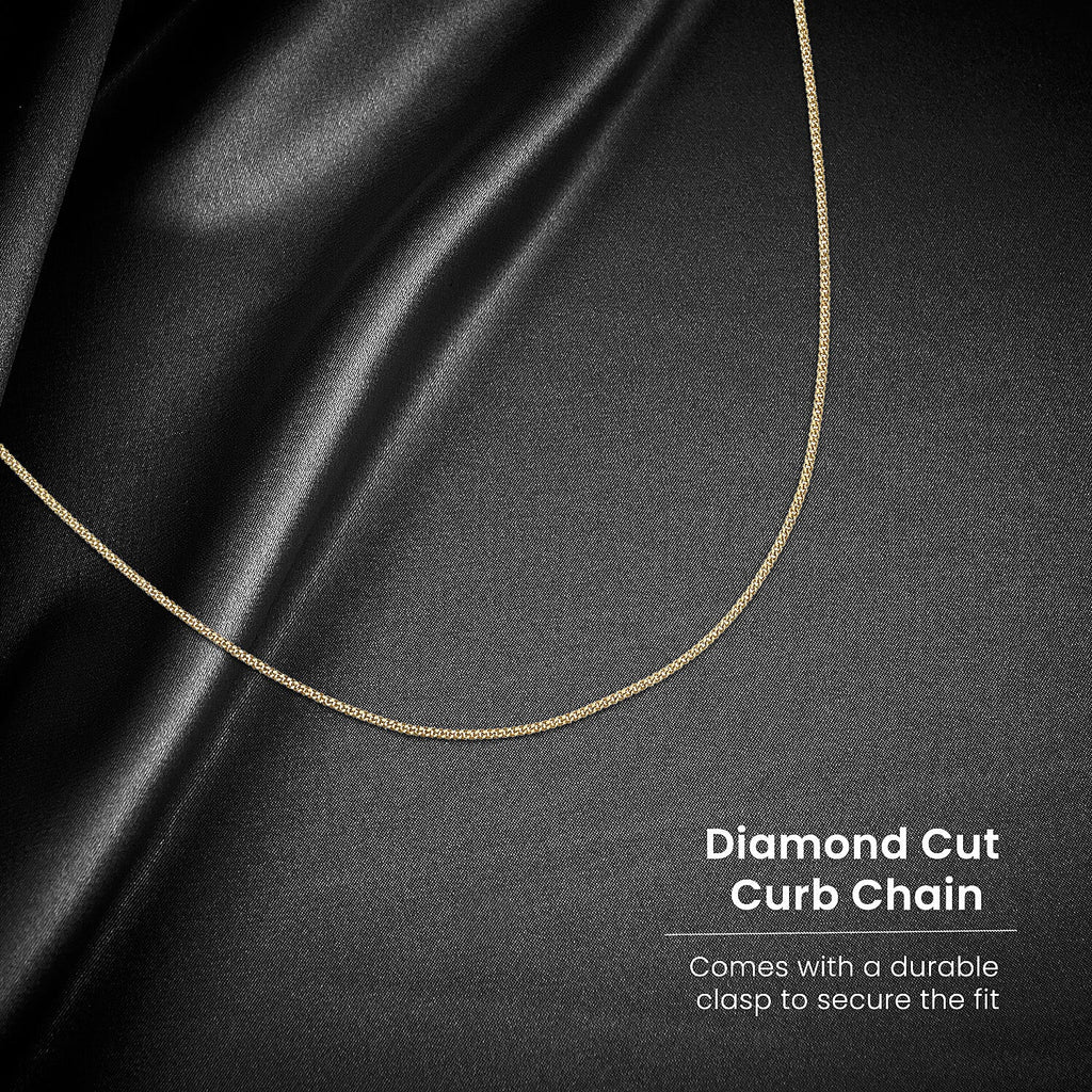 14K Yellow Gold  Chain (Size - 18),  Gold Wt. 0.58 Gms