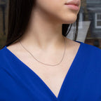 9K White Gold  Chain (Size - 18),  Gold Wt. 2.5 Gms