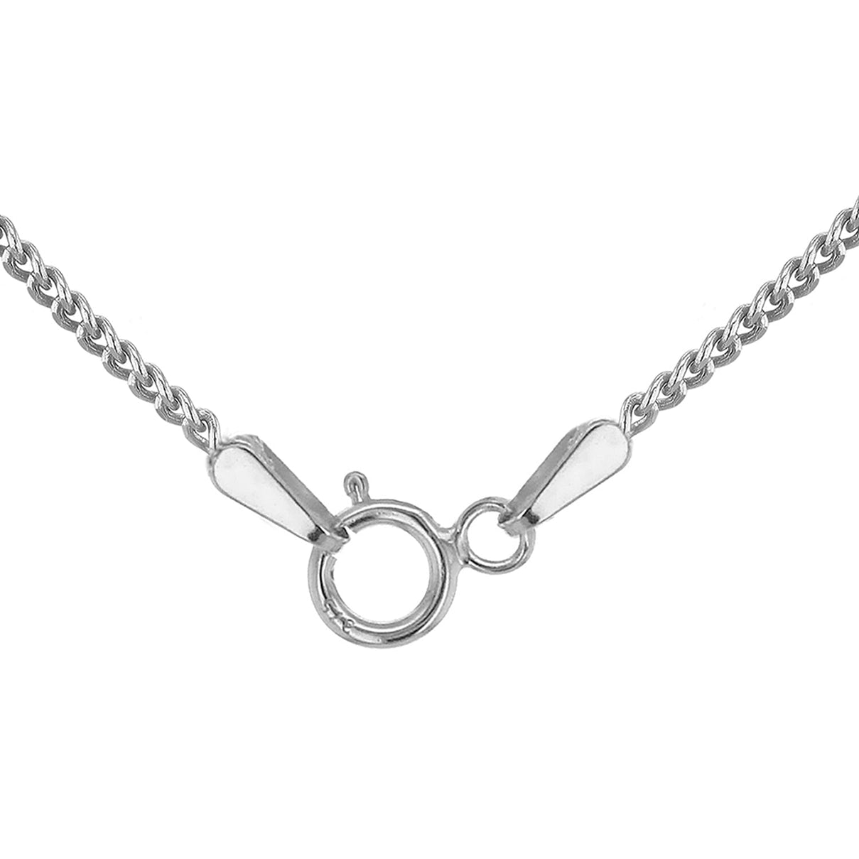 Diamond Cut Curb Chain 18 Inch in 9K White Gold 7591895 7