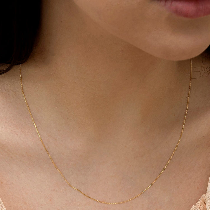 Diamond Cut Curb Chain 18 Inch in 9K Yellow Gold 7576220 2
