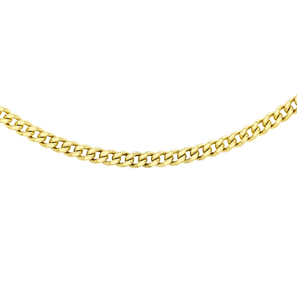 9K Yellow Gold  Chain (Size - 18),  Gold Wt. 0.75 Gms