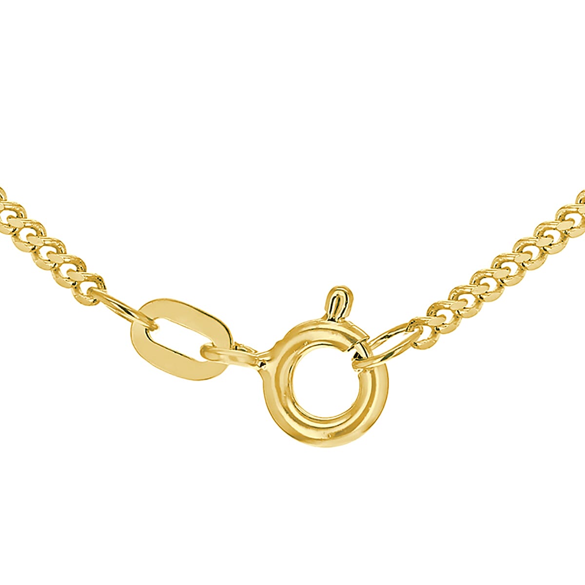 Diamond Cut Curb Chain 18 Inch in 9K Yellow Gold 7576933 4