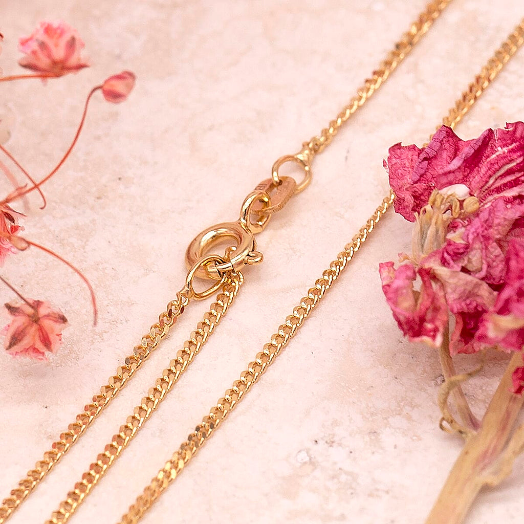 9K Yellow Gold  Chain (Size - 18),  Gold Wt. 1.9 Gms