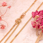 9K Yellow Gold Diamond Cut Curb Chain (Adjustable Size - 18-20)