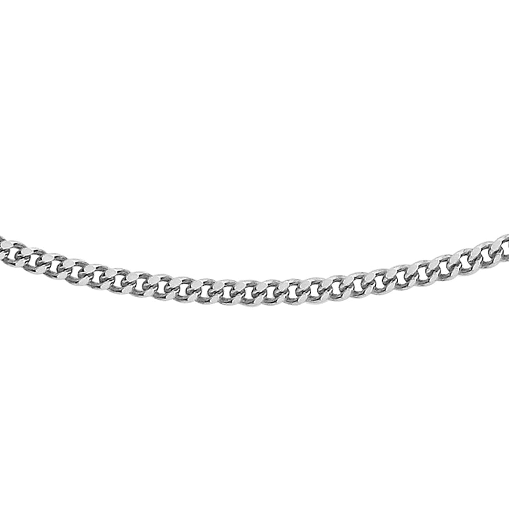 9K White Gold  Chain (Size - 20),  Gold Wt. 2.8 Gms