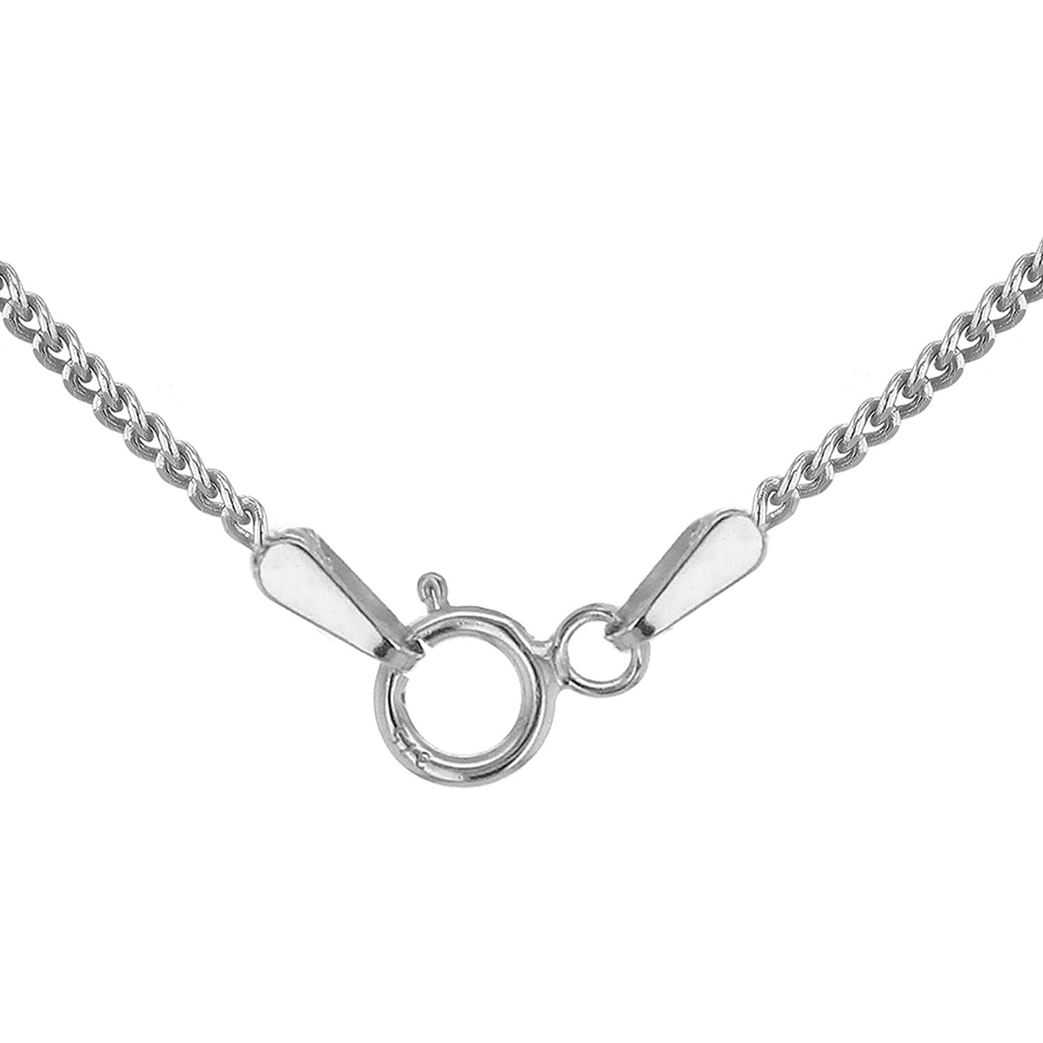 Diamond Cut Curb Chain 20 Inch in 9K White Gold 7591894 4