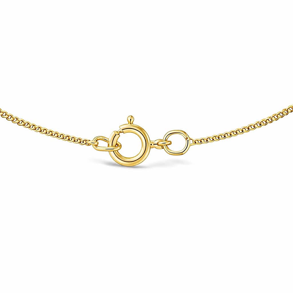 Diamond Cut Curb Chain 20 Inch in 9K Yellow Gold 7576223 3