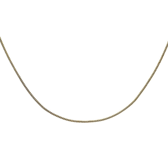 Diamond Cut Curb Chain 20 Inch in 9K Yellow Gold 7576351 2