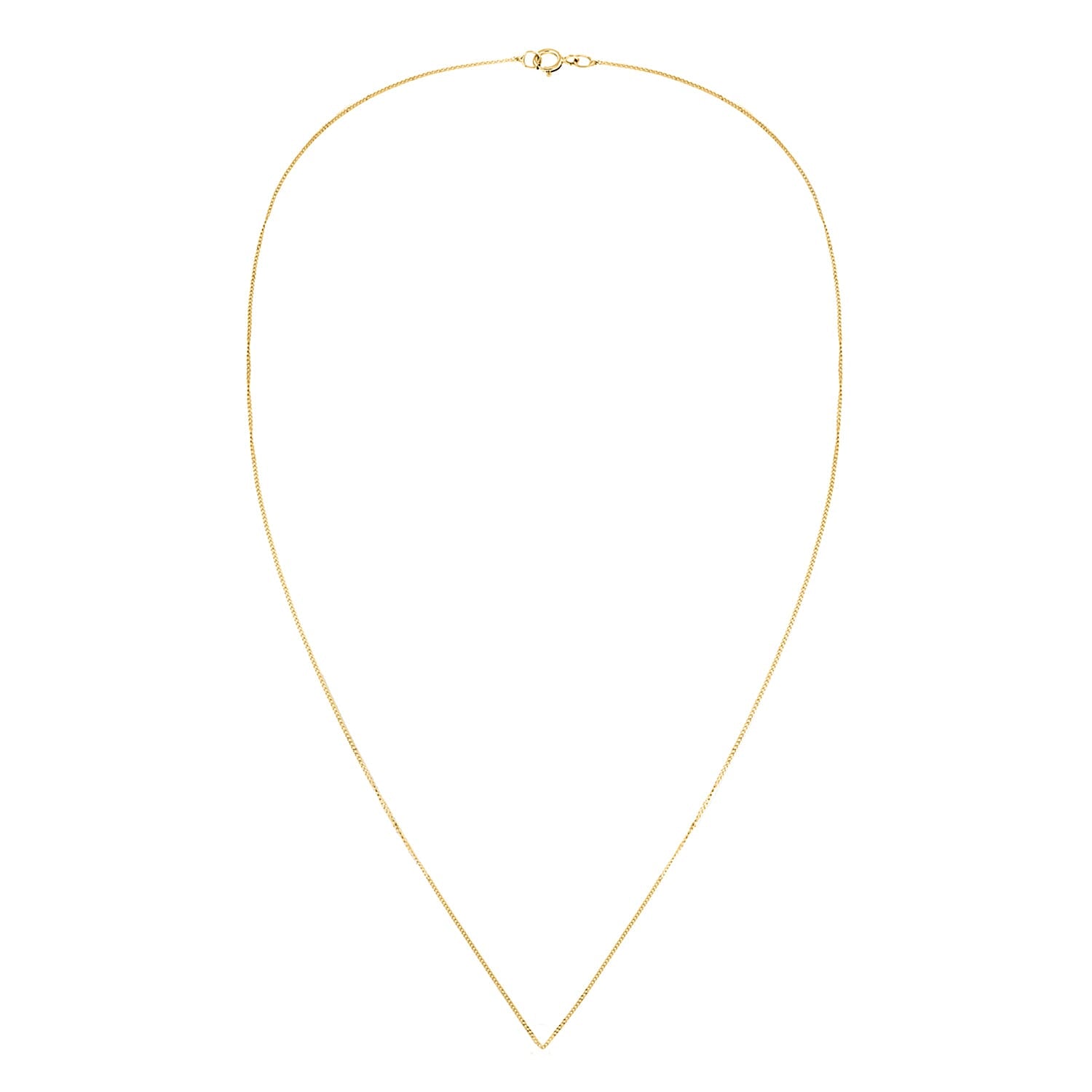 Diamond Cut Curb Chain 20 Inch in 9K Yellow Gold 7576384 3