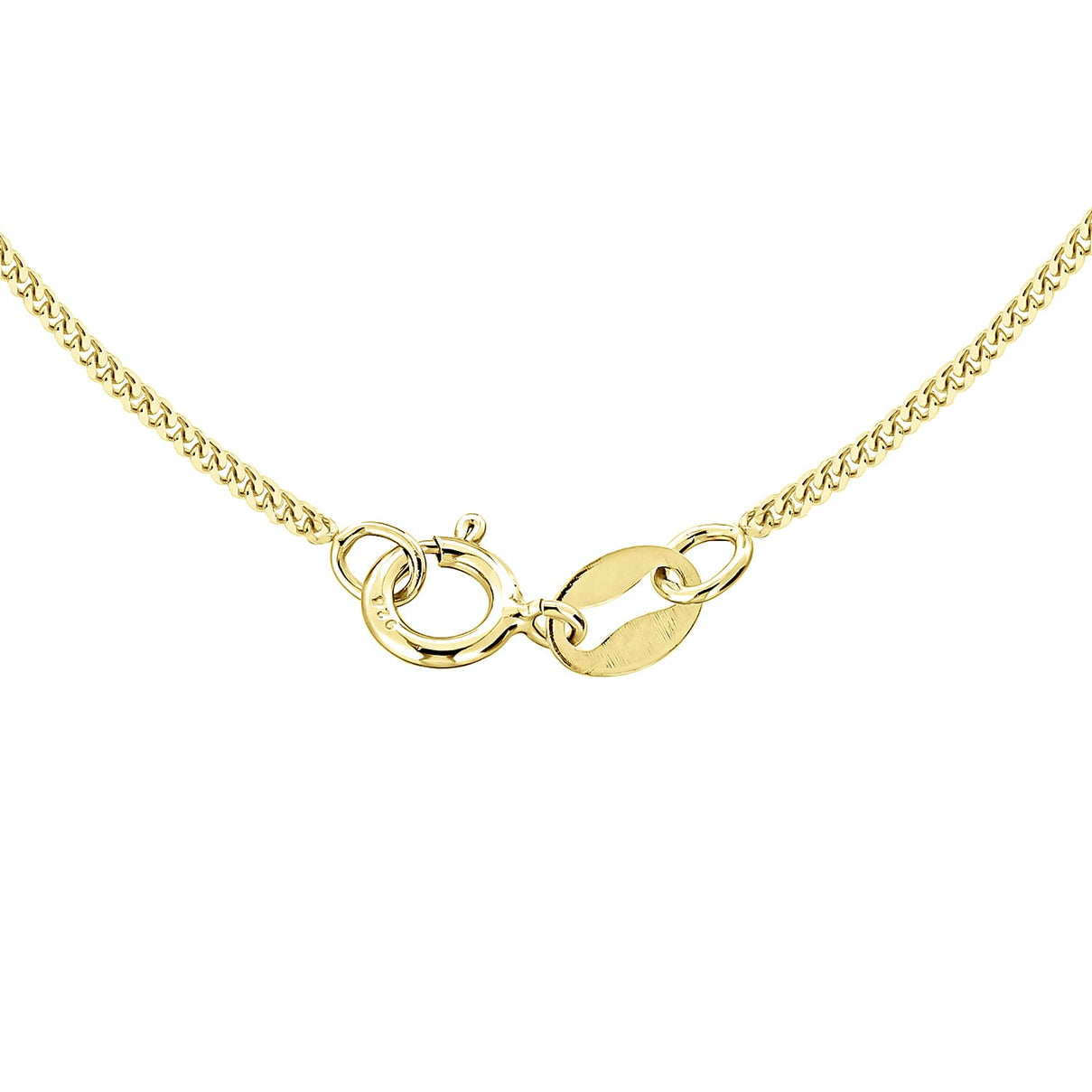 Diamond Cut Curb Chain 22 Inch in 9K Yellow Gold 7576385 2
