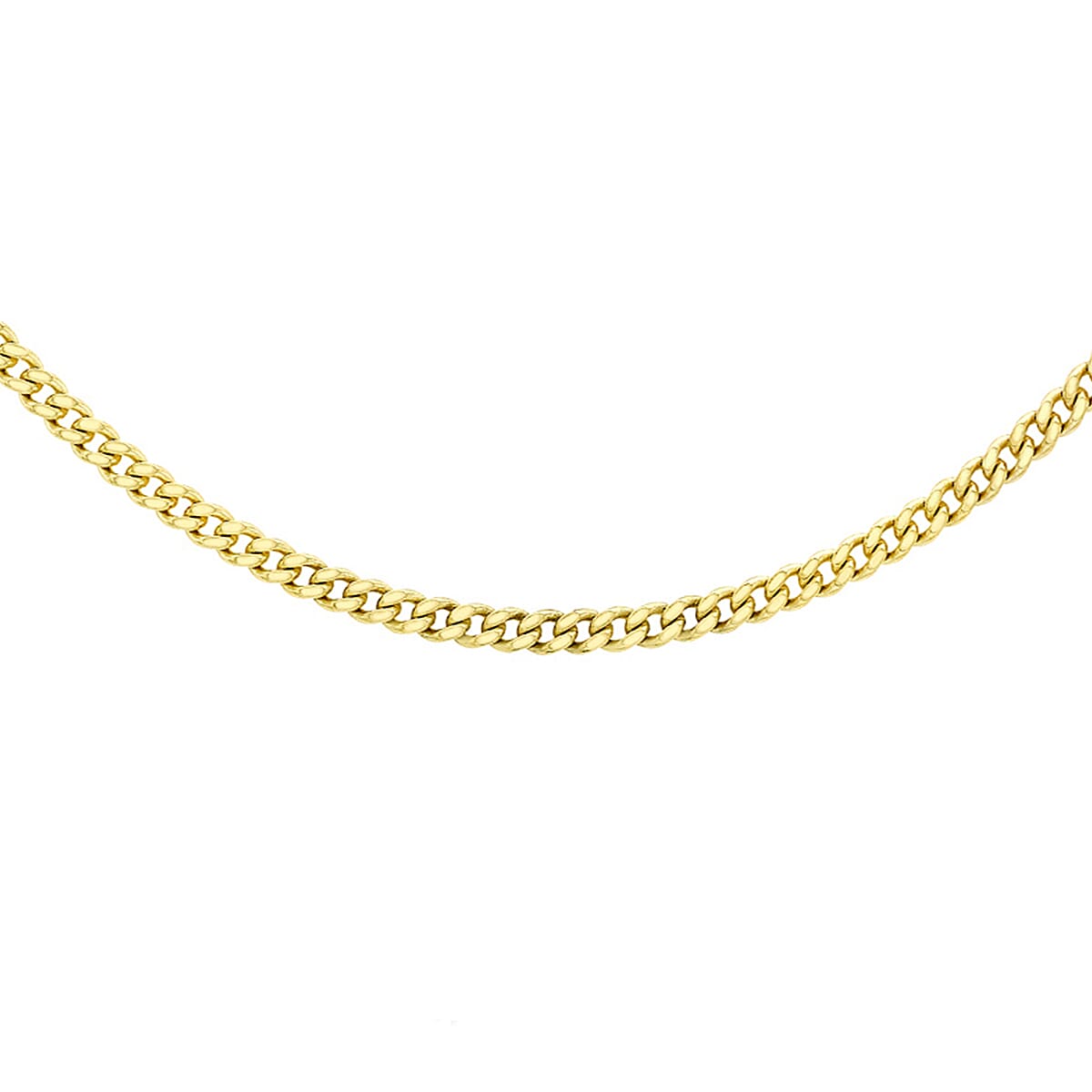 Diamond Cut Curb Chain 22 Inch in 9K Yellow Gold 7576412 0