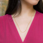 9K Yellow Gold  Chain (Size - 22),  Gold Wt. 3.1 Gms