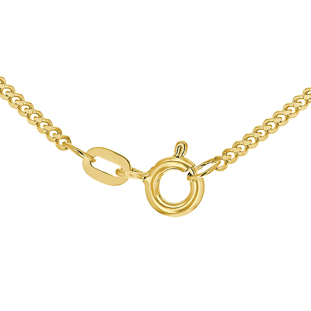 Diamond Cut Curb Chain 22 Inch in 9K Yellow Gold 7576412 3