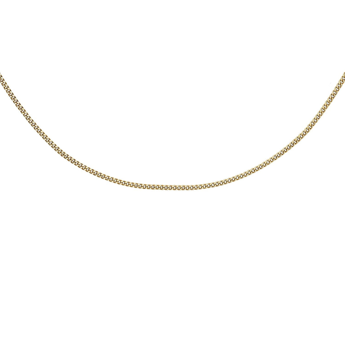 Diamond Cut Curb Chain 24 Inch in 9K Yellow Gold 7576224 0