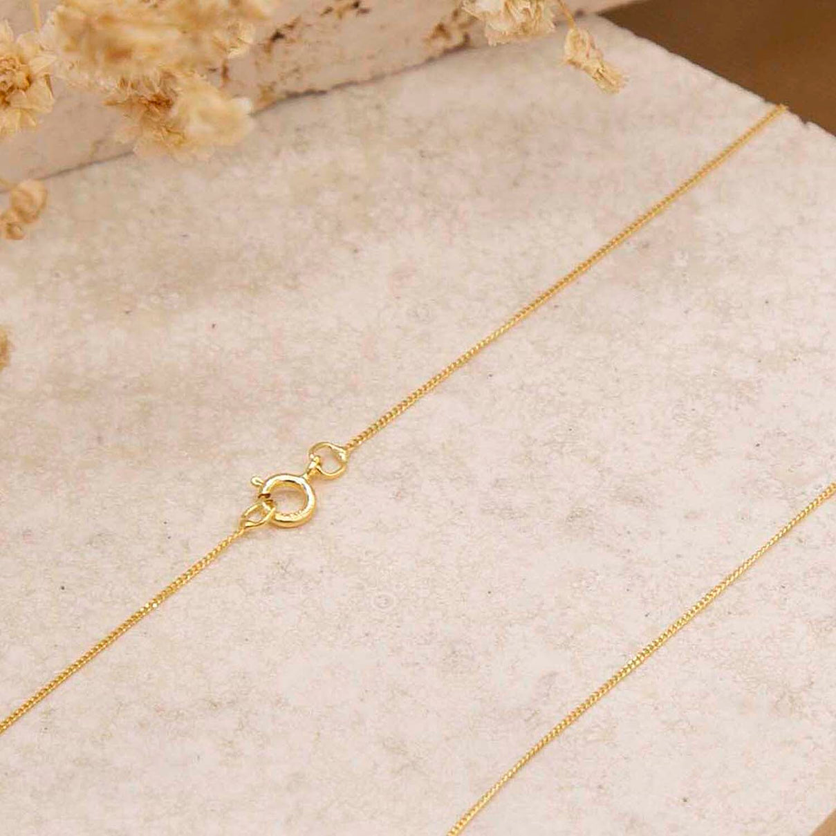 Diamond Cut Curb Chain 24 Inch in 9K Yellow Gold 7576224 2