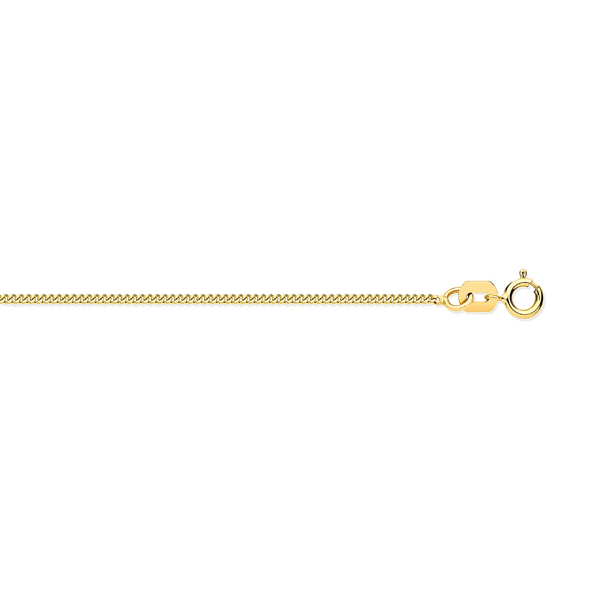 Diamond Cut Curb Chain Size 20 in 9K Yellow Gold 7466087 0