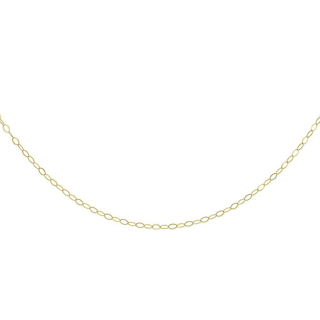 18K Yellow Gold  Chain (Size - 18),  Gold Wt. 1.2 Gms