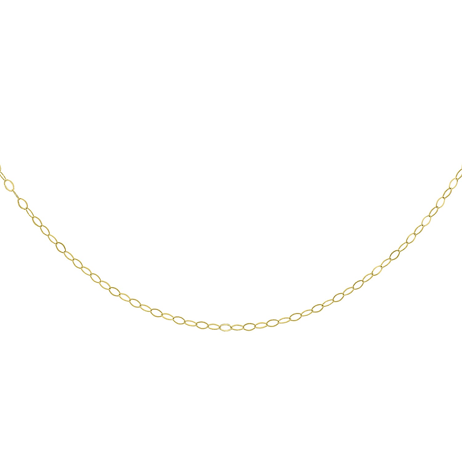 Diamond Cut Figaro Chain 18 Inch in 10K Yellow Gold 7576164 0