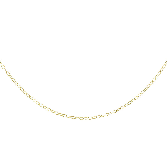 Diamond Cut Figaro Chain 18 Inch in 10K Yellow Gold 7576164 1