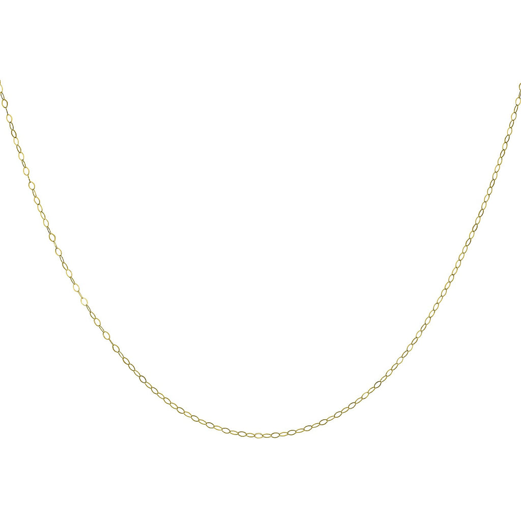 18K Yellow Gold  Chain (Size - 18),  Gold Wt. 1.2 Gms
