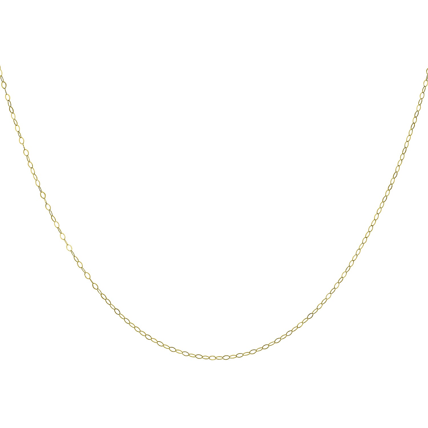 Diamond Cut Figaro Chain 18 Inch in 10K Yellow Gold 7576164 1