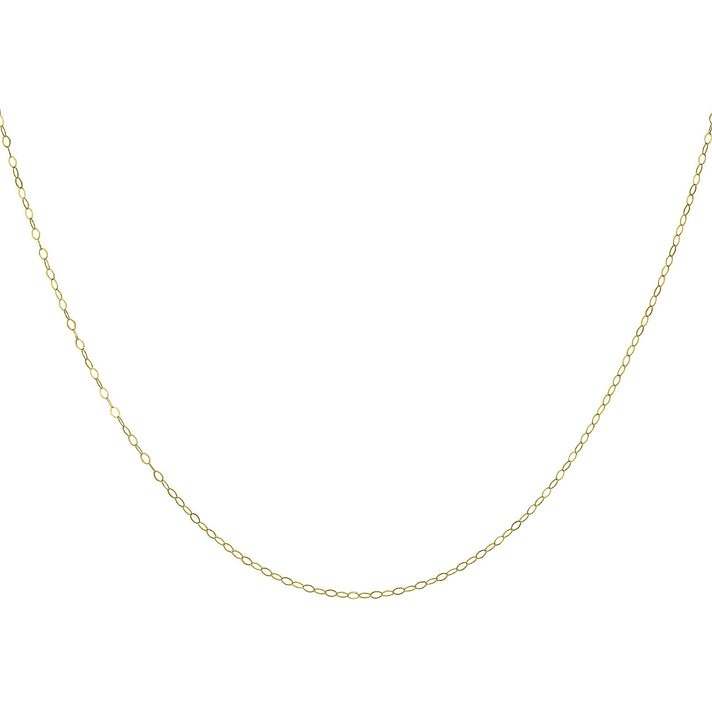 Diamond Cut Figaro Chain 18 Inch in 10K Yellow Gold 7576164 2