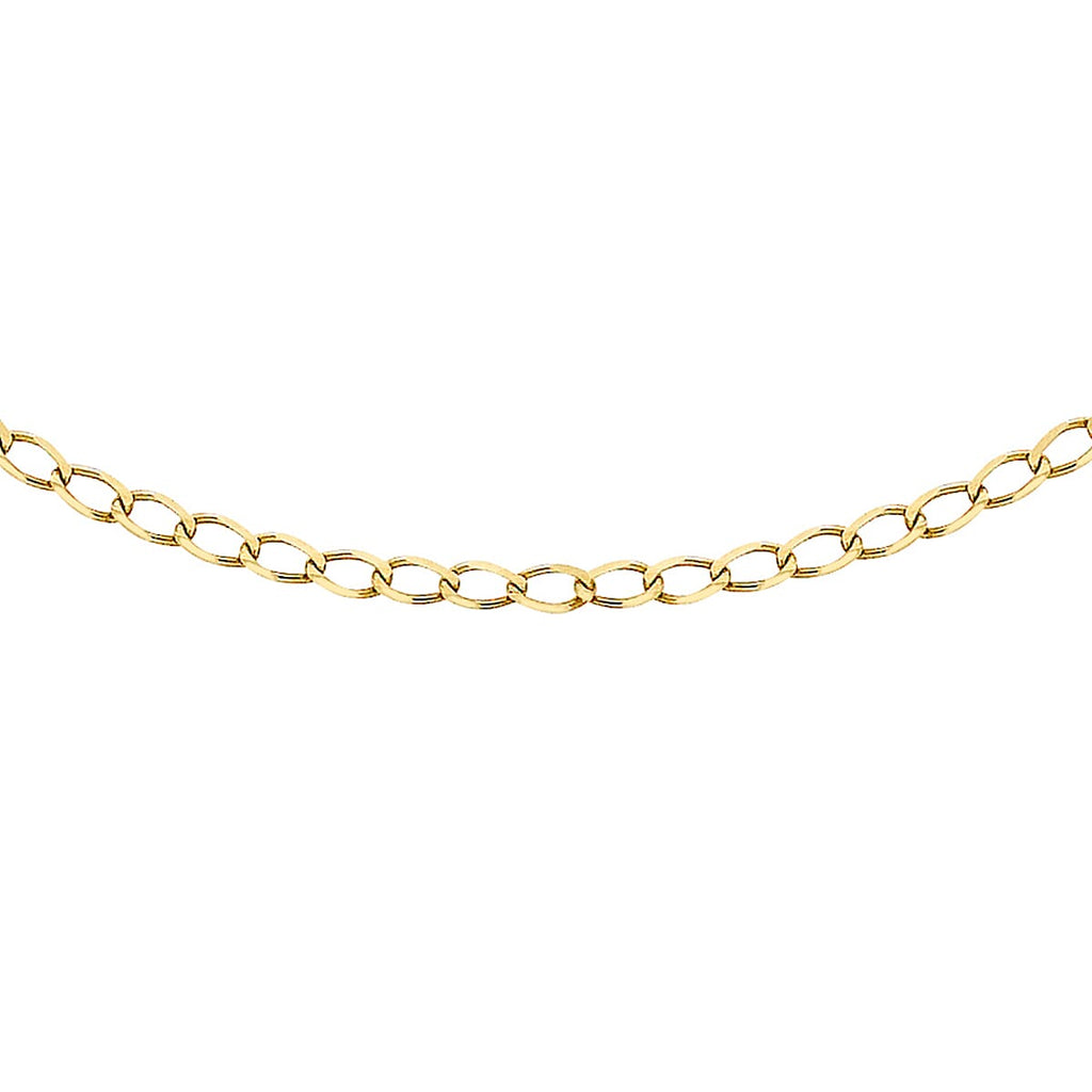 9K Yellow Gold  Chain (Size - 18),  Gold Wt. 2.2 Gms