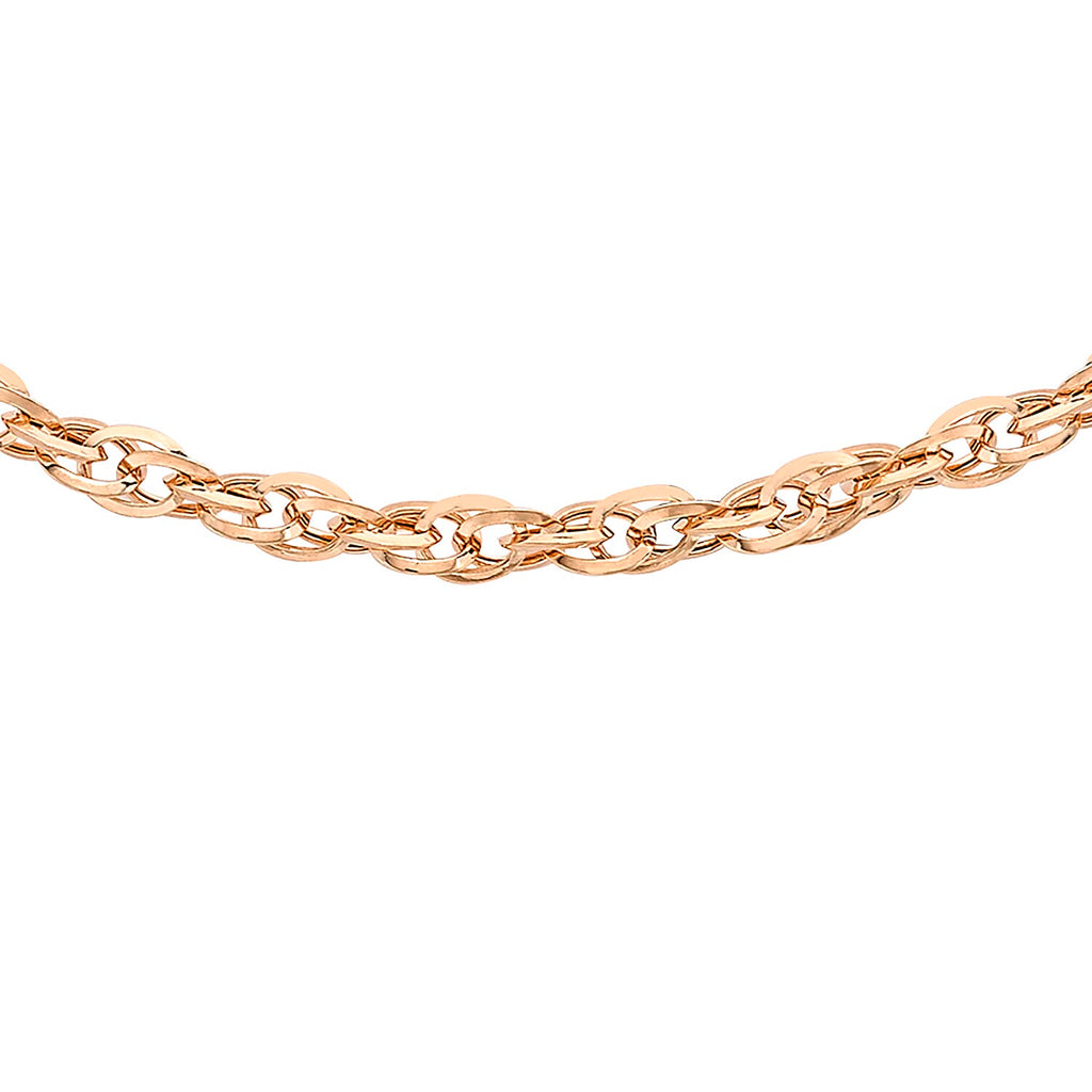 9K Rose Gold  Chain (Size - 16),  Gold Wt. 1.6 Gms