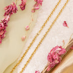 9K Yellow Gold  Chain (Size - 16),  Gold Wt. 3.4 Gms