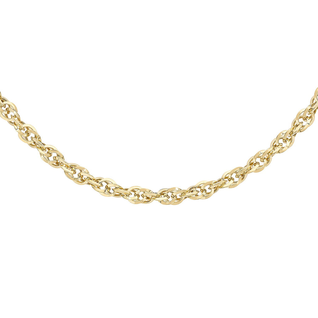 9K Yellow Gold  Chain (Size - 16),  Gold Wt. 3.4 Gms