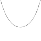 9K White Gold  Chain (Size - 16),  Gold Wt. 5.4 Gms