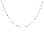 9K White Gold  Chain (Size - 18),  Gold Wt. 3 Gms
