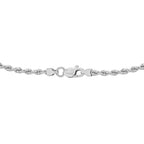 9K White Gold  Chain (Size - 18),  Gold Wt. 3 Gms