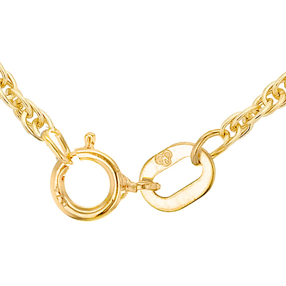 Diamond Cut Twist Curb Chain 20 Inch in 9K Yellow Gold 7576730 7