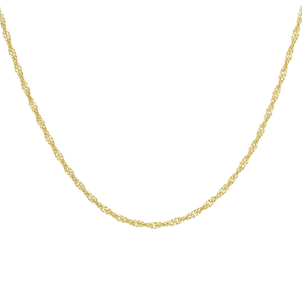 9K Yellow Gold  Chain (Size - 20),  Gold Wt. 2 Gms
