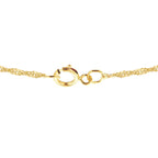 9K Yellow Gold  Chain (Size - 20),  Gold Wt. 0.68 Gms