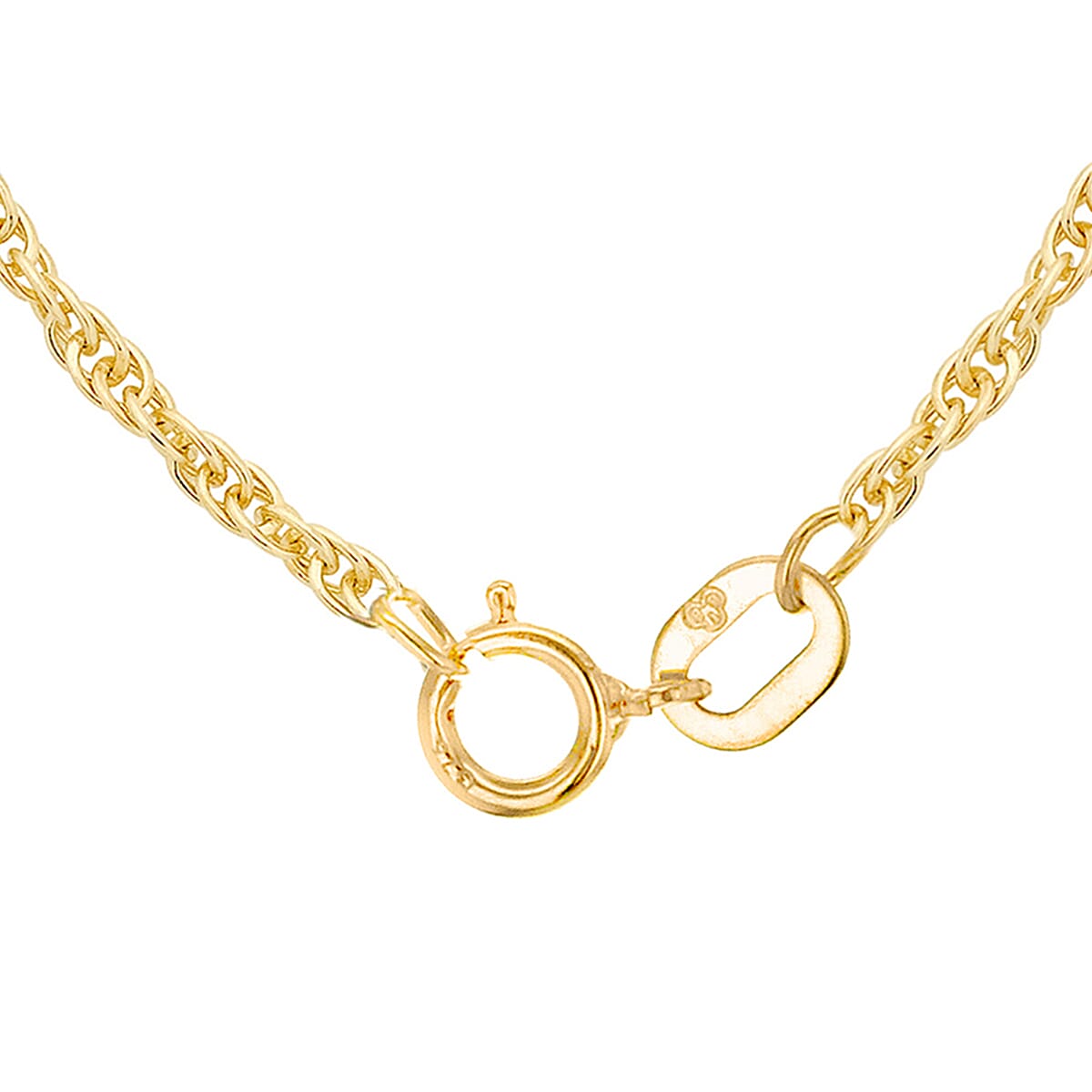 Diamond Cut Twist Curb Chain 24 Inch in 9K Yellow Gold 7576737 4