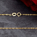 9K Yellow Gold  Chain (Size - 24),  Gold Wt. 1.2 Gms