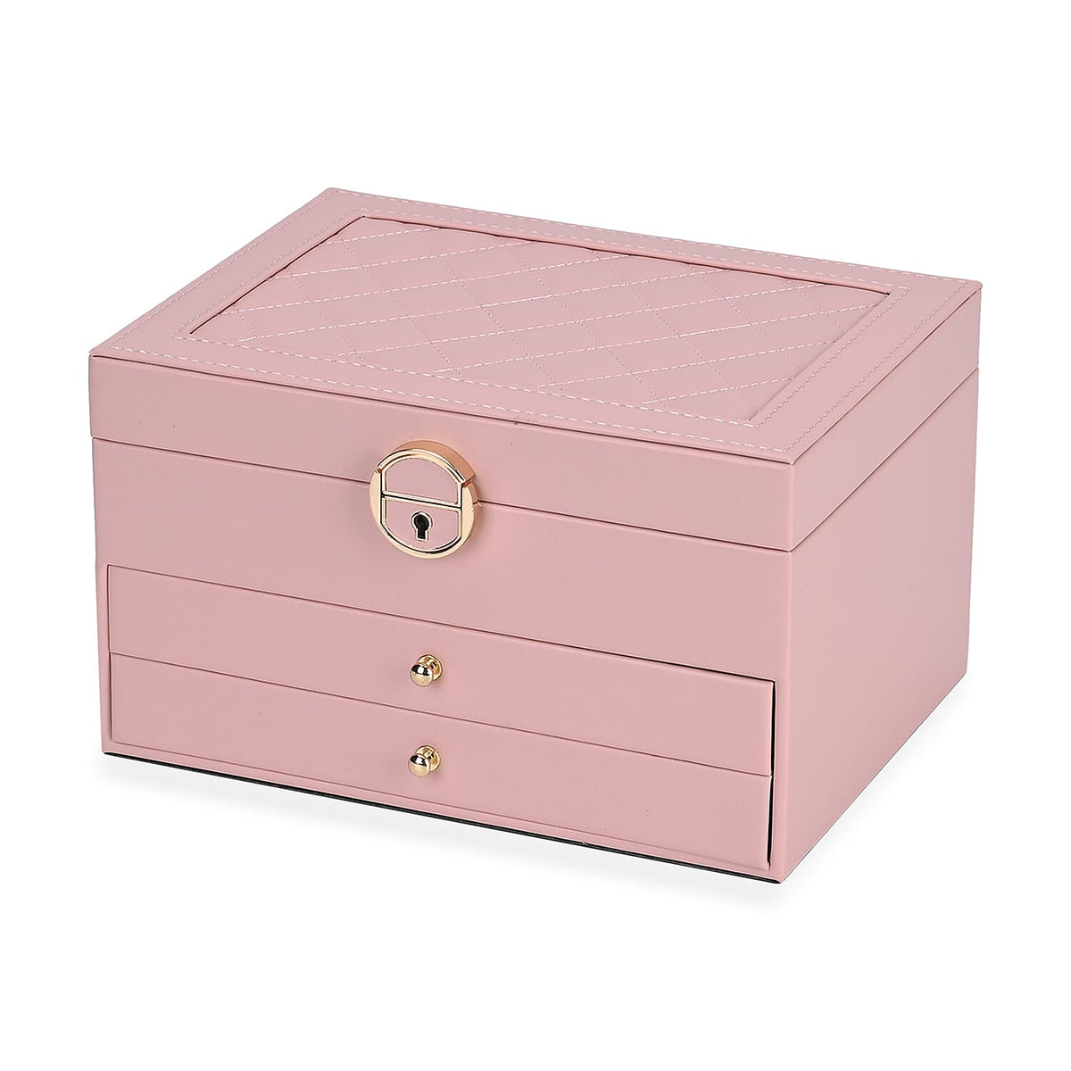 3-Layer Jewellery Box with Lock and Key V32580359 6