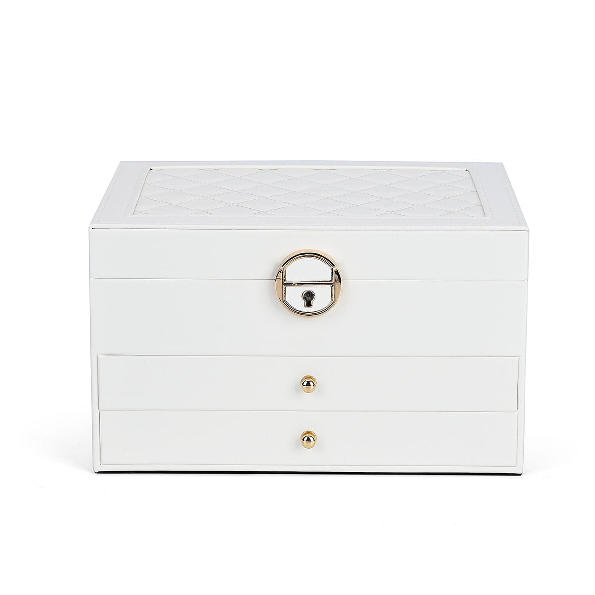 3-Layer Jewellery Box with Lock and Key 7856985 4