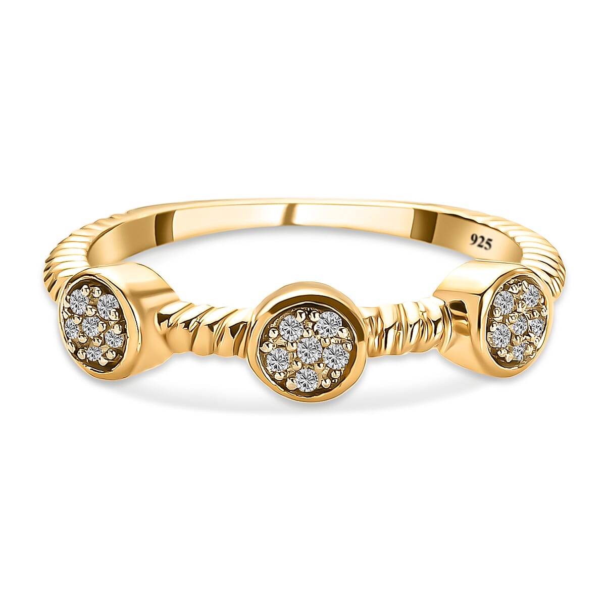 Diamond Ring in 14K Gold Overlay Sterling Silver 3674107 0