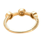 Diamond Constellation Cluster Stackable Ring in 14K Gold Overlay Sterling Silver