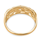 Diamond Ring in 18K Vermeil YG Plated Sterling Silver