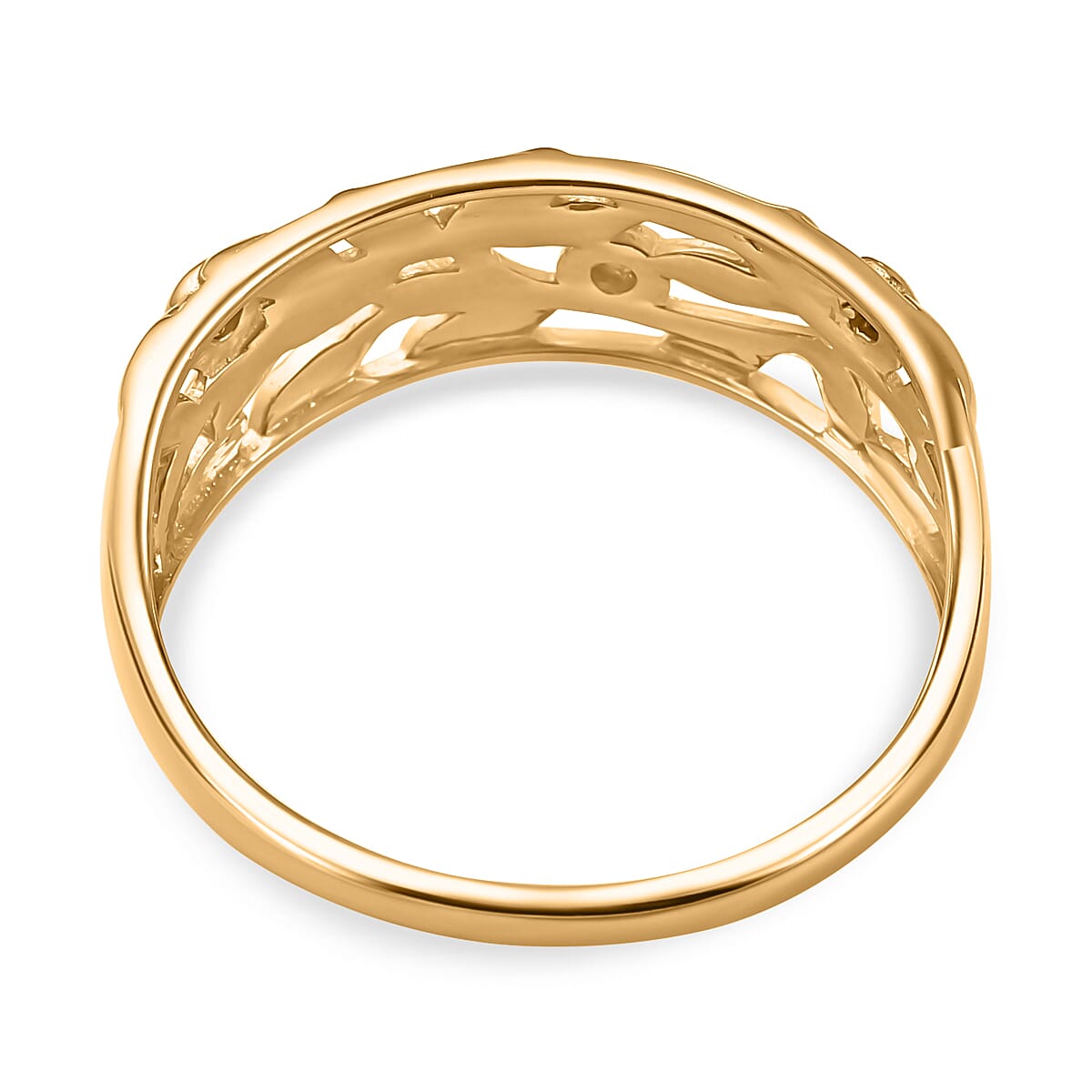 Diamond Ring in 18K Vermeil YG Plated Sterling Silver 7729483 4